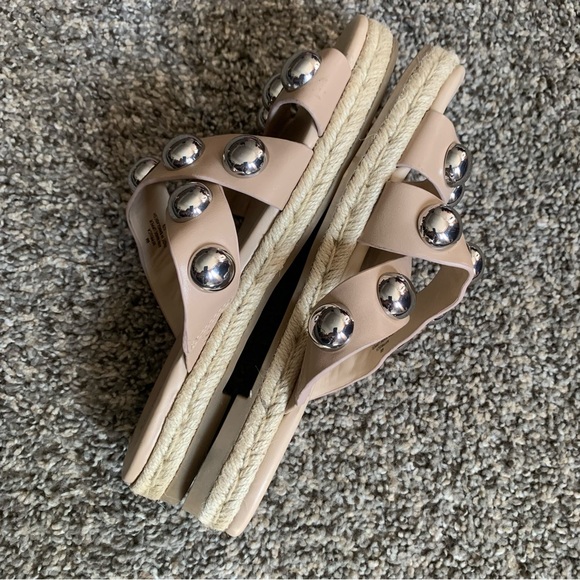 Marc Fisher Prisca Ball Studded Espadrilles Sandals Size 6 - Picture 4 of 10